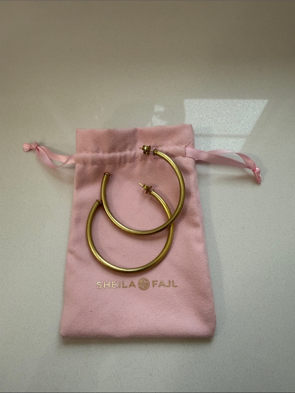 Sheila Fajl Gold Hoop Earrings